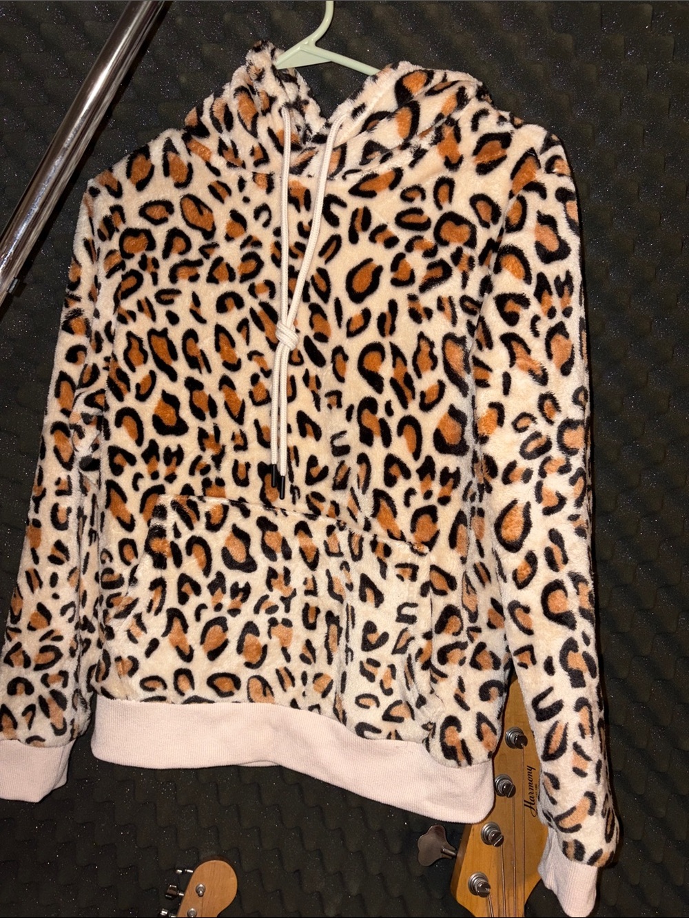 Cheetah Print Fuzzy Hoodie